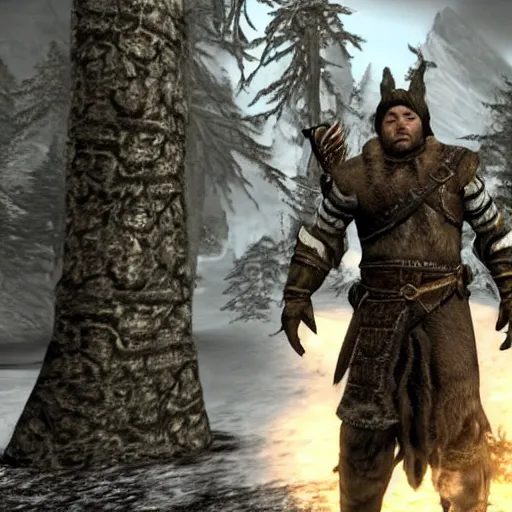 Image similar to james gandolfini as the main character of skyrim