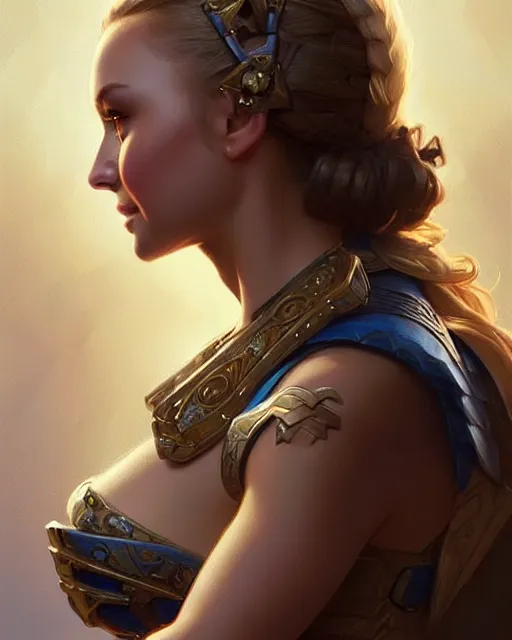Image similar to Hayden Panettiere, D&D, fantasy, intricate, elegant, highly detailed, digital painting, artstation, concept art, matte, sharp focus, illustration, hearthstone, art by Artgerm and Greg Rutkowski and Alphonse Mucha