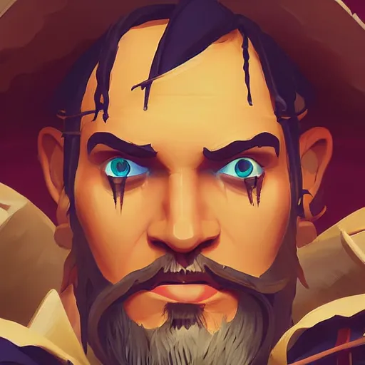 Image similar to painting jack the pirate on sea of thieves game avatar hero smooth face median photoshop filter cutout vector behance hd by jesper ejsing, by rhads, makoto shinkai and lois van baarle, ilya kuvshinov, rossdraws, illustration, art by ilya kuvshinov and gustav klimt