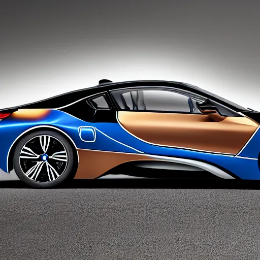 Prompt: bmw i 8 abstract tech