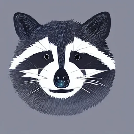 Image similar to “portrait of racoon in the style of metamask with laser eyes”