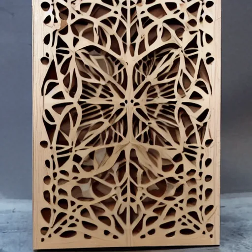 Image similar to layered lasercut wood