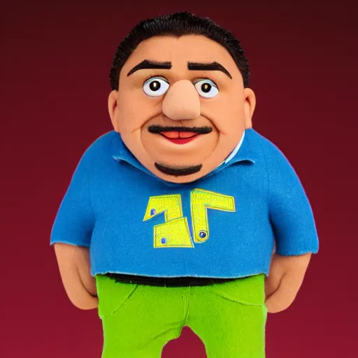 gabriel iglesias as a muppet. highly detailed felt. | Stable Diffusion |  OpenArt
