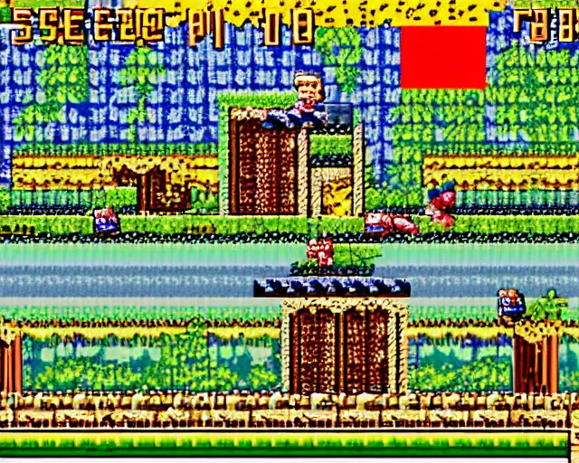 Image similar to screenshot of a snes game