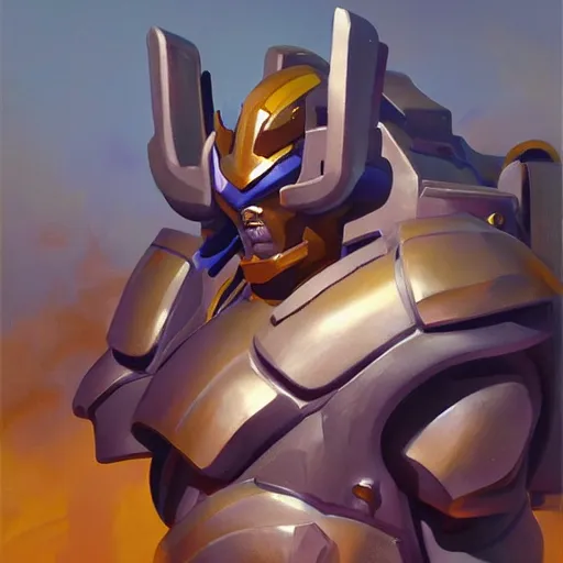 Image similar to greg manchess portrait painting of fierce galactus as overwatch character, medium shot, asymmetrical, profile picture, organic painting, sunny day, matte painting, bold shapes, hard edges, street art, trending on artstation, by huang guangjian, gil elvgren, ruan jia, greg rutkowski, gaston bussiere