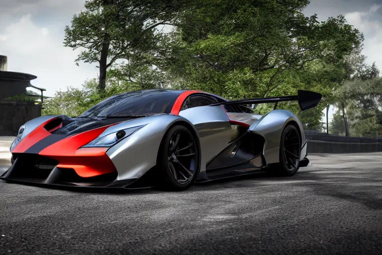 Image similar to photo wallpaper sport car gran turismo 7 forza horizon need for speed fast and furious 5 unreal engine supercar hypercar game concept car octane render, 4 khd 2 0 2 2 3 d cgi rtx style chrome reflexion global illumination ray tracing hdr arstation pixar and disney unreal