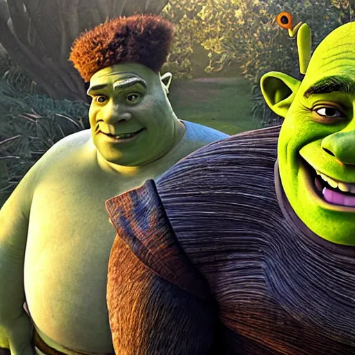 Prompt: Glenn Davis as Shrek