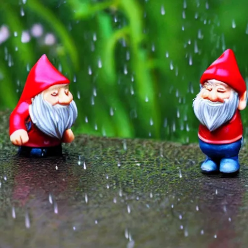 Image similar to metrognomes in the sunlit rain,