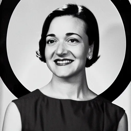 Prompt: Photo of Sheryl Sandberg in 1947
