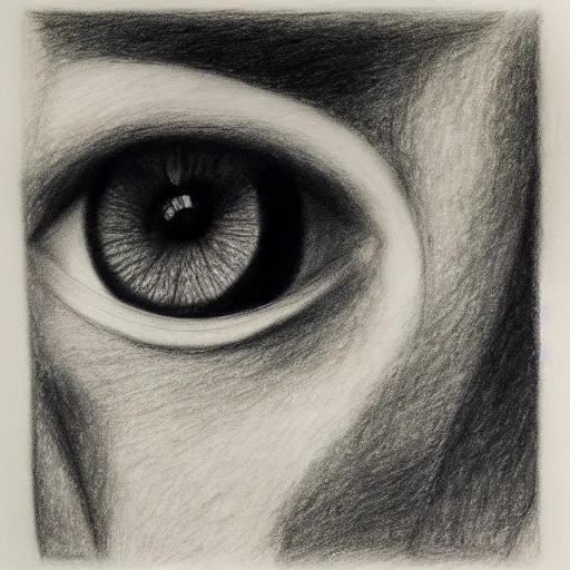 Image similar to grant us eyes, by bauhaus, pencil drawing