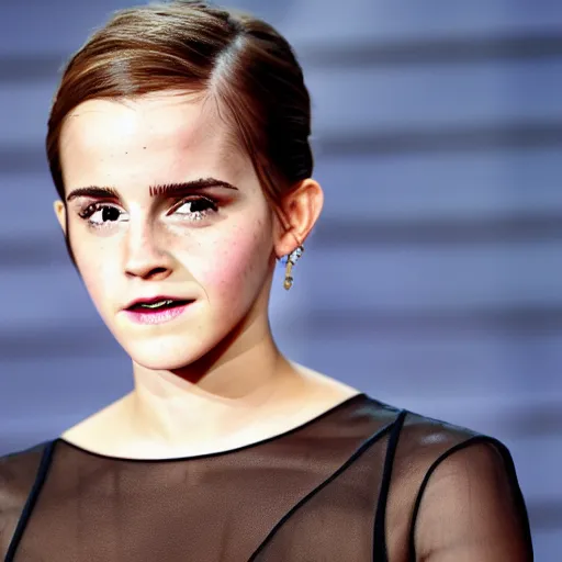 Prompt: Photo of Emma Watson reacting to all the searches for her on Stable Diffusion