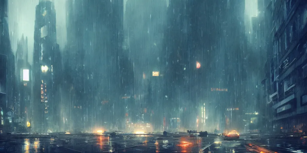 Image similar to blade runner city, by mobius,filmed,flying cars,raining at night,trending on ArtStation ,digital art, sharp focus,high quality