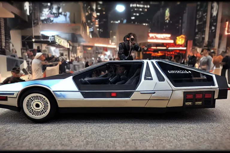 Image similar to cyberpunk 2 0 2 2 delorean