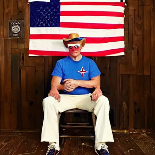 Image similar to photo of the most american man ever