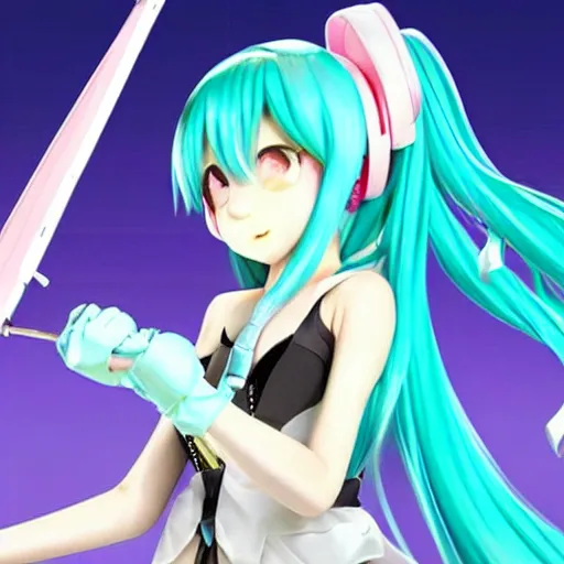 Prompt: hatsune miku with a bomb strapped to her