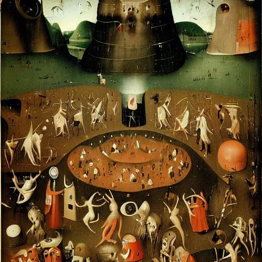 Image similar to wheres waldo by Hieronymus Bosch