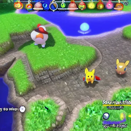 Image similar to Pokémon Mystery Dungeon on the Playstation 5, screenshot,