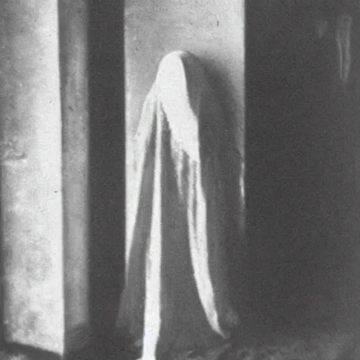 Image similar to ghost in a corner, 1900s picture