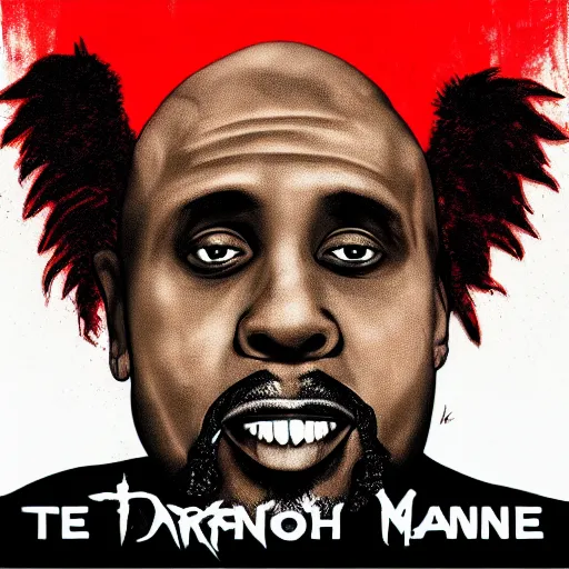 Image similar to tech n 9 ne dark album cover by monet