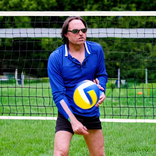 Image similar to keith raniere playing volleyball