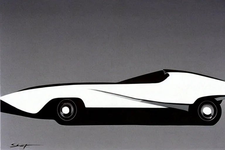 Prompt: car, white background!!!!!!!!!!, design by Syd Mead