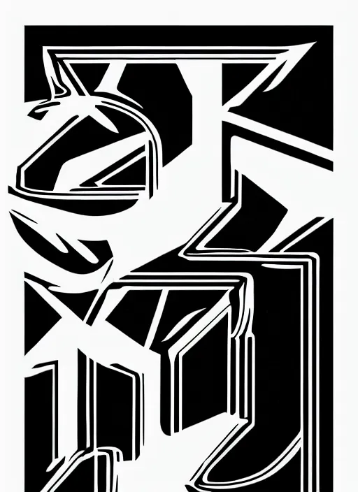 Image similar to black on white letter a designed by david rudnick, eric hu