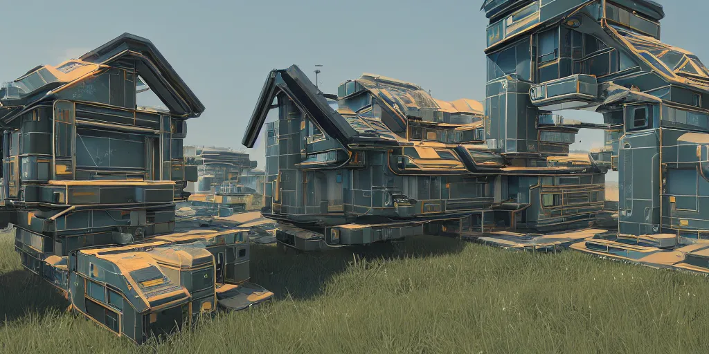 sci - fi modular houses, kitbash, intricate, kit, | Stable Diffusion ...