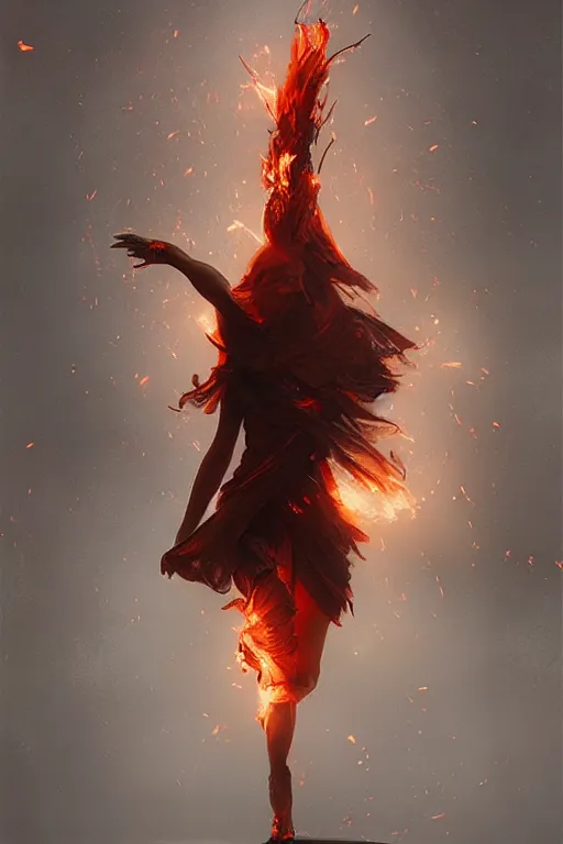 Image similar to fire dancer in the wind by artgem and greg rutkowski, light cone, reimagined by industrial light and magic