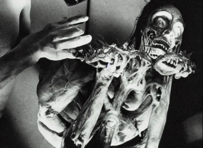 Image similar to disturbing 3 5 mm photography of a dissection of a human horror film practical fx by david cronenberg ridley scott 1 9 7 0