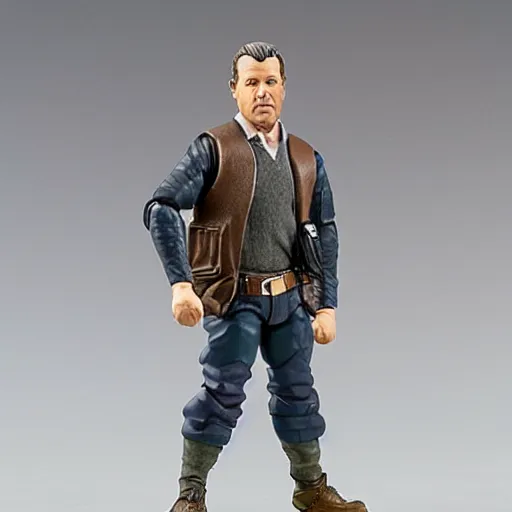 Image similar to action figure of a stereotypical american,