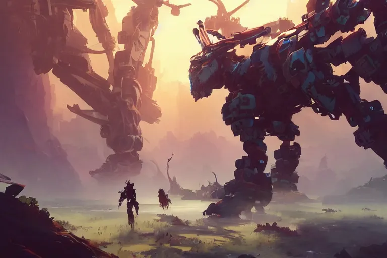 Image similar to sawtooth machine mecha animal beast robot of horizon forbidden west horizon zero dawn bioluminiscence, behance hd by jesper ejsing, by rhads, makoto shinkai and lois van baarle, ilya kuvshinov, rossdraws global illumination