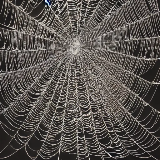 hypnotic spider web crawling with many spiders. high | Stable Diffusion ...