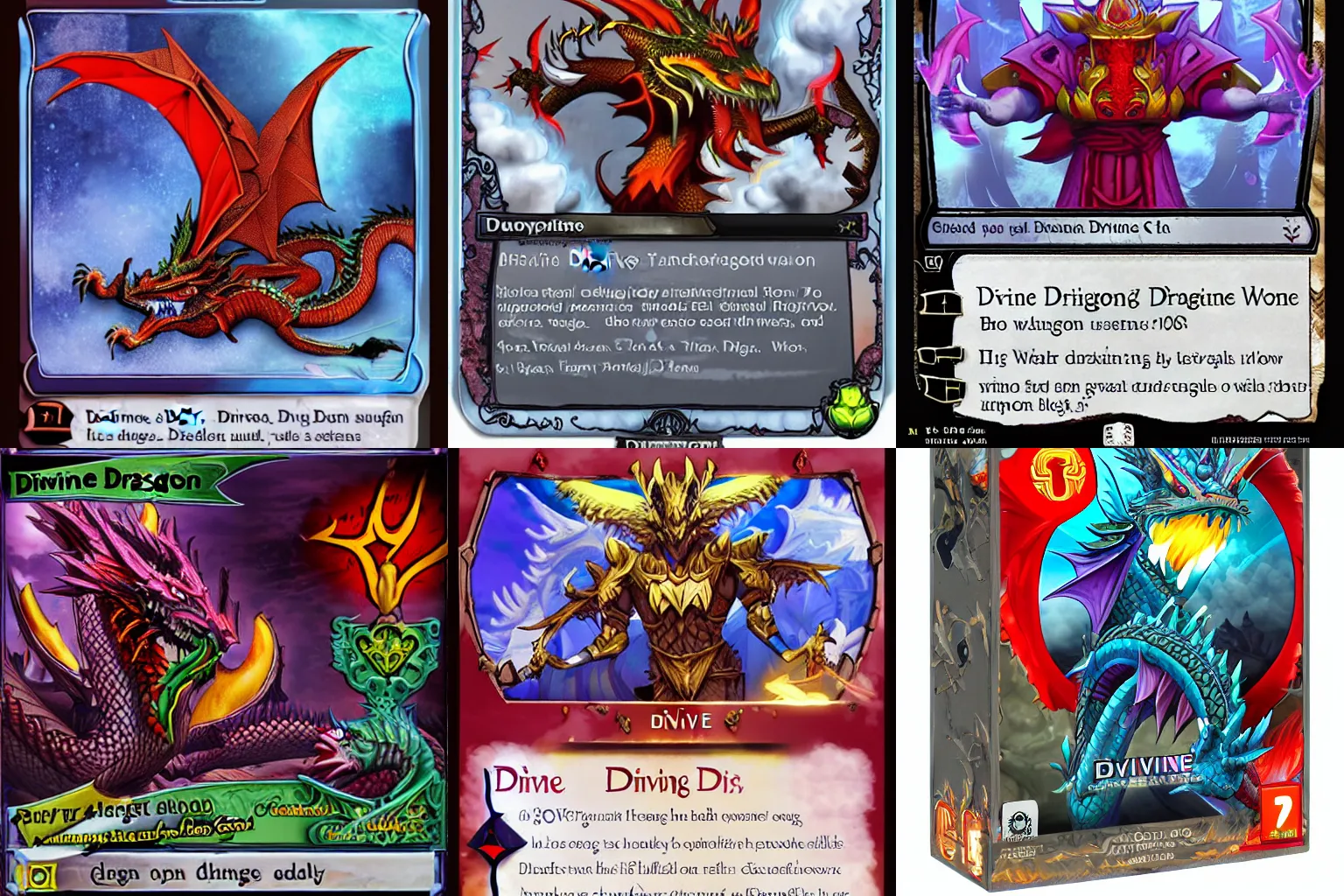 Prompt: Divine dragon W- 768
