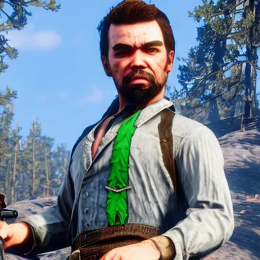 Image similar to jacksepticeye in red dead redemption 2