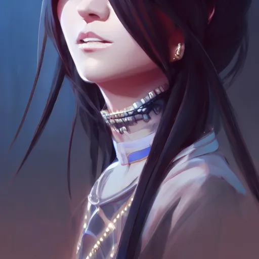 Prompt: a beautiful illustration of rosstran's nima character design, by guweiz and wlop and ilya kuvshinov and artgerm and makoto shinkai and studio ghibli, symmetrical eyes, aesthetic, gorgeous, stunning, alluring, attractive, artstation, deviantart, pinterest, digital art