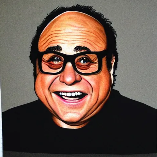 Image similar to Danny DeVito drawn by Trevor Henderson