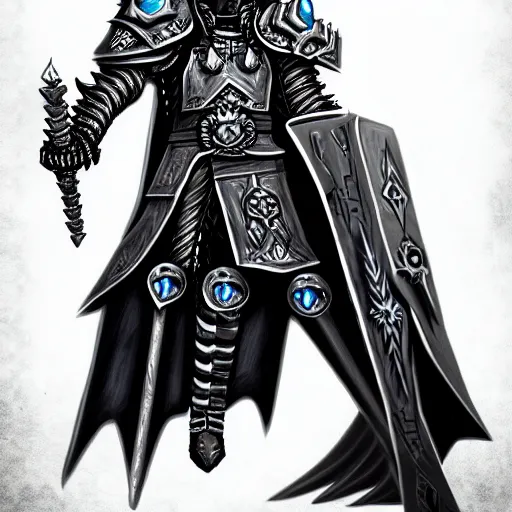 Image similar to the lich king artwork by mendoza eddie