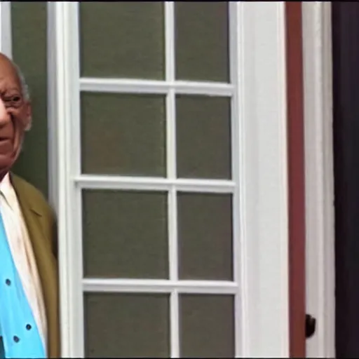 Prompt: Bill Cosby on Ring Doorbell footage