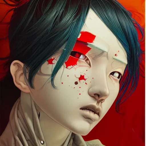 Image similar to citizen portrait soft light painted by james jean and katsuhiro otomo and erik jones, inspired by akira anime, smooth face feature, intricate oil painting, high detail illustration, sharp high detail, manga and anime 1 9 9 9