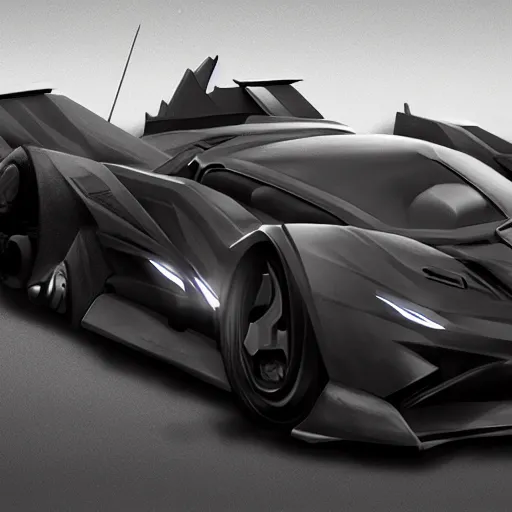 Batman car, 8k, detailed, concept art, trending on Stable Diffusion