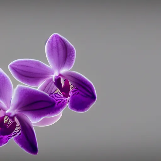 Prompt: orchid light lilac tones glass work, realistic, hdr light, hyperrealisim