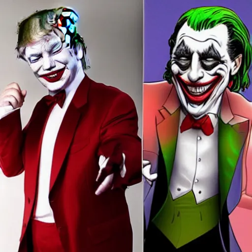 Image similar to donald trump as the joker