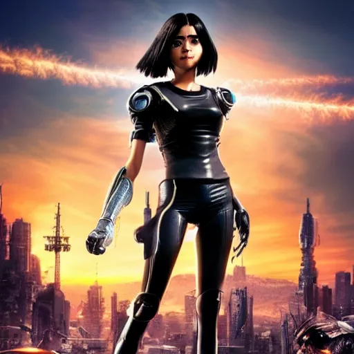 Prompt: new character from alita : battle angel