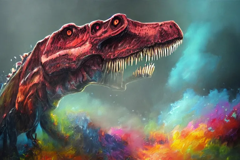 DinoSorcery (with colorful art) - 1. Encountering a T-Rex