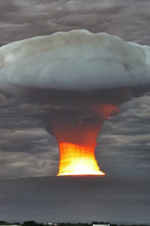 Prompt: nuclear explosion up close