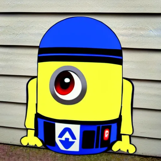 Image similar to minion r 2 d 2