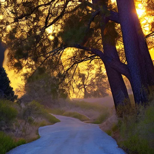 Prompt: !dream Early evening has set in. California's noncommital sun shrugs through the haze. If Midwest evenings boast a lush act of violence thrown against the sky, this so-called golden state treats its day-ends with the frugality of divorce. Dips out, aloof.
