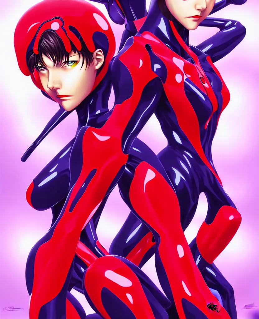 Prompt: neon genesis evangelion by artgerm and eliza ivanova, neo - gothic, digital art, hd, trending on artstation