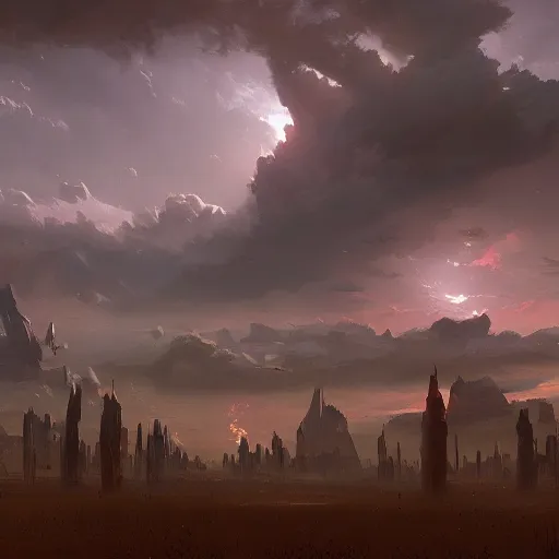 Image similar to apocalypse sky, by greg rutkowski
