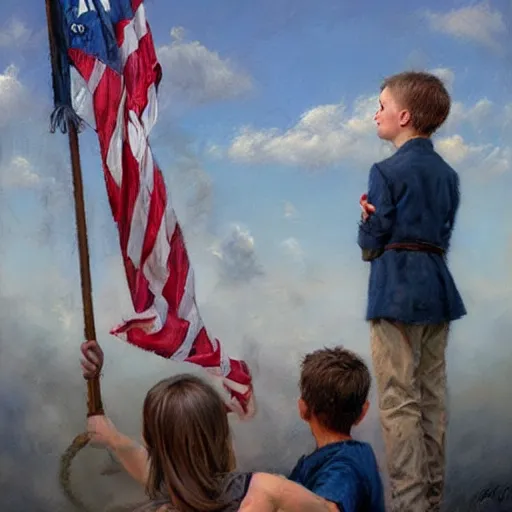 Prompt: art by jon mcnaughton